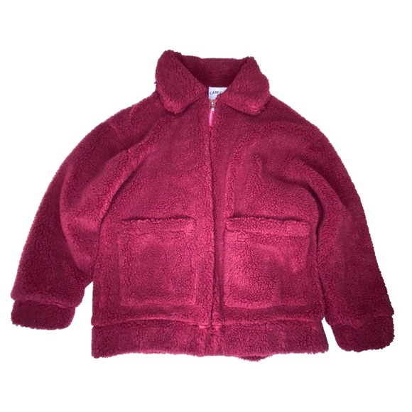 ❌SOLD❌ I.AM.GIA. Burgundy Pixie Coat Teddy XS - Picture 2 of 8